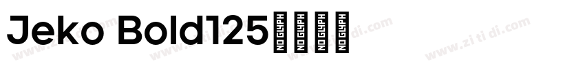 Jeko Bold125字体转换